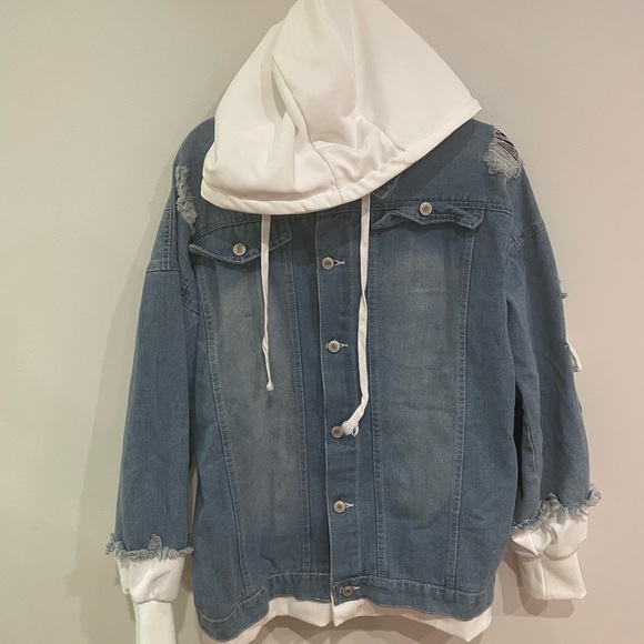 Anime Attack on Titan Denim Hoodie Jacket Adult L/XL - Picture 1 of 10